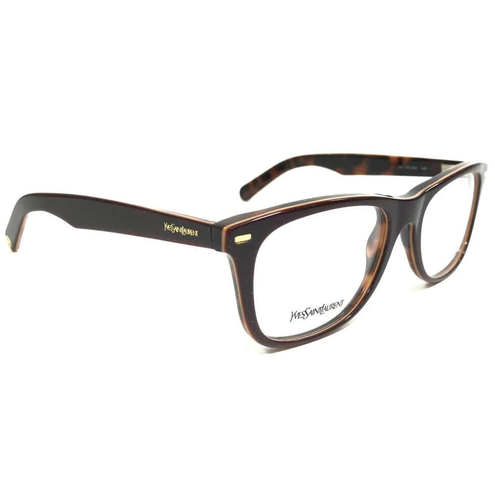 Yves Saint Laurent Eyeglasses Frames YSL2253 YXR Brown Tortoise 51-18-145